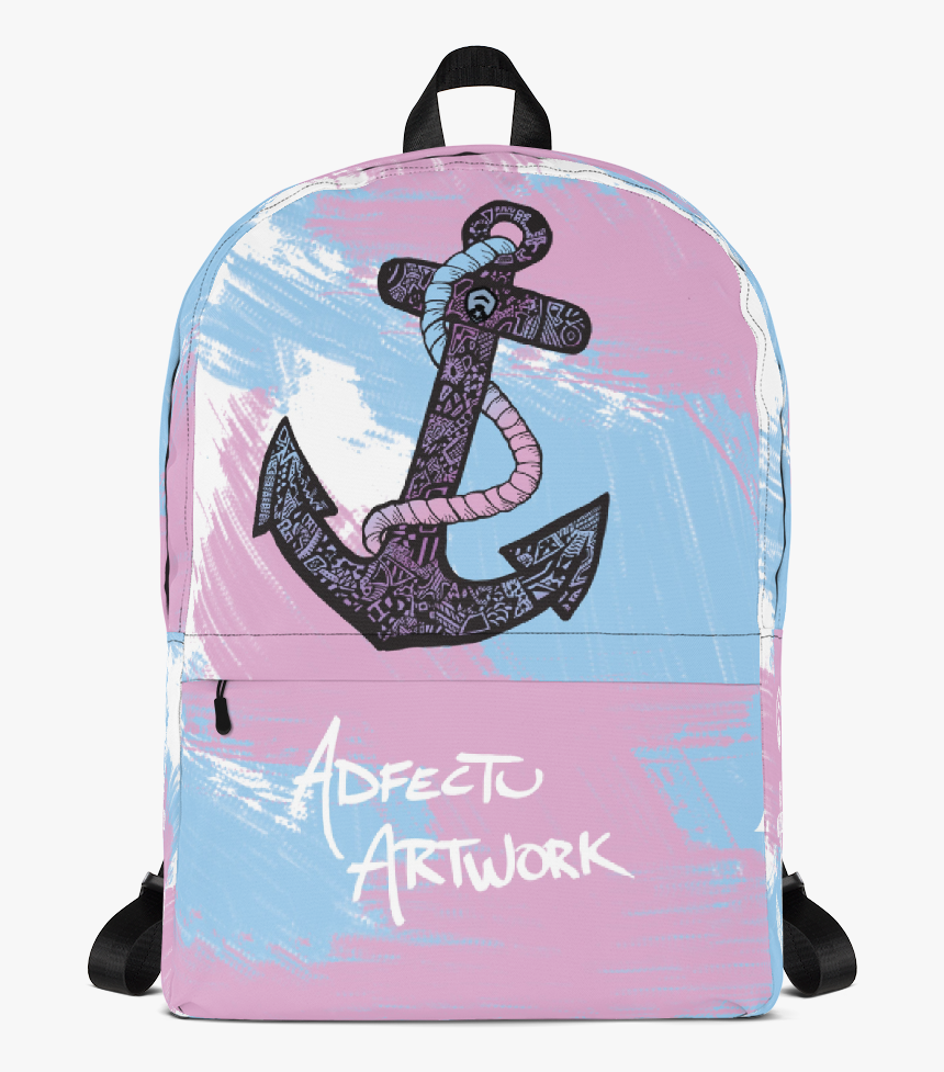 Pastel Blue Backpack , Png Download - Bolso De Harina Pan, Transparent Png