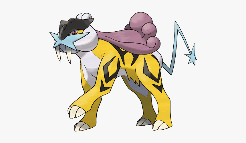 Generation 2 Pokemon - Pokemon Raikou, HD Png Download