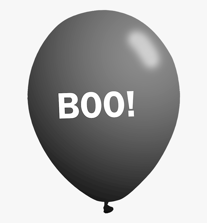 Boo-halloween Balloon Clipart - Balloon, HD Png Download