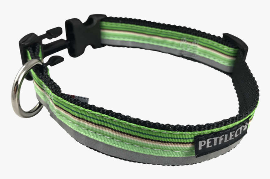 Green Horizontally Striped Dog Collar - Bracelet, HD Png Download