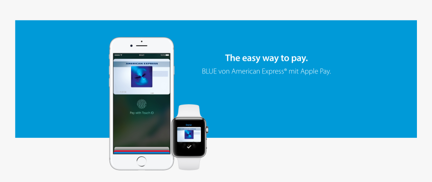 American Express Blue Apple Pay, HD Png Download