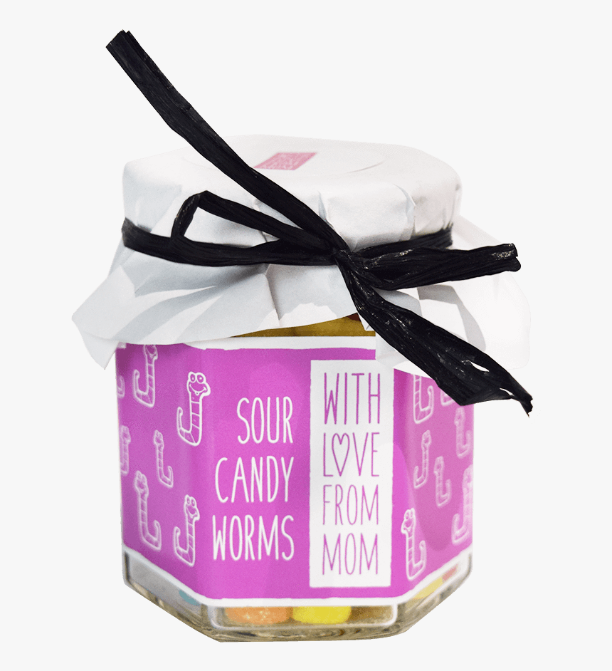With Love From Mom Sour Candy Worms 
 Class - Gift Wrapping, HD Png Download