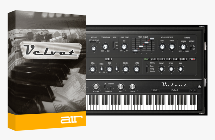Piano Clipart Midi Keyboard - Air Music Technology Velvet, HD Png Download
