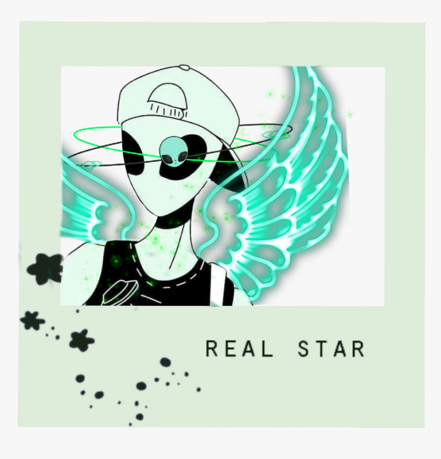 #alien#green - Picsart Wings Png Hd, Transparent Png