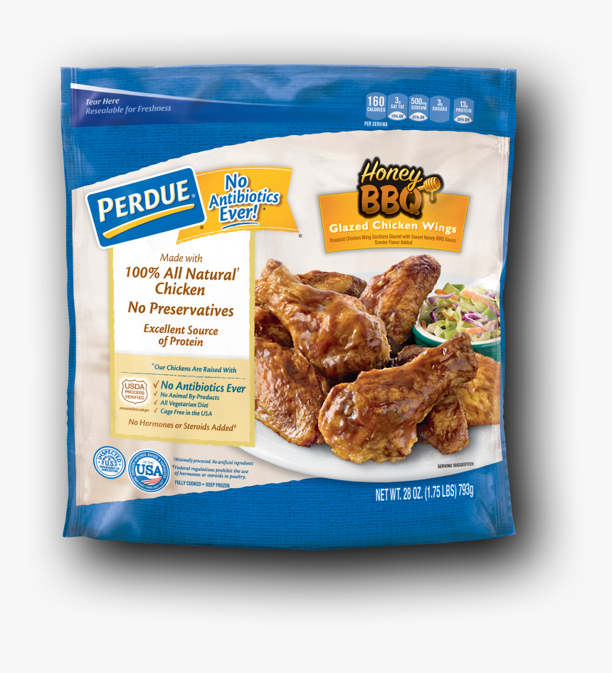 Perdue Honey Bbq Glazed Chicken Wings Image Number - Perdue Buffalo Chicken Wings, HD Png Download