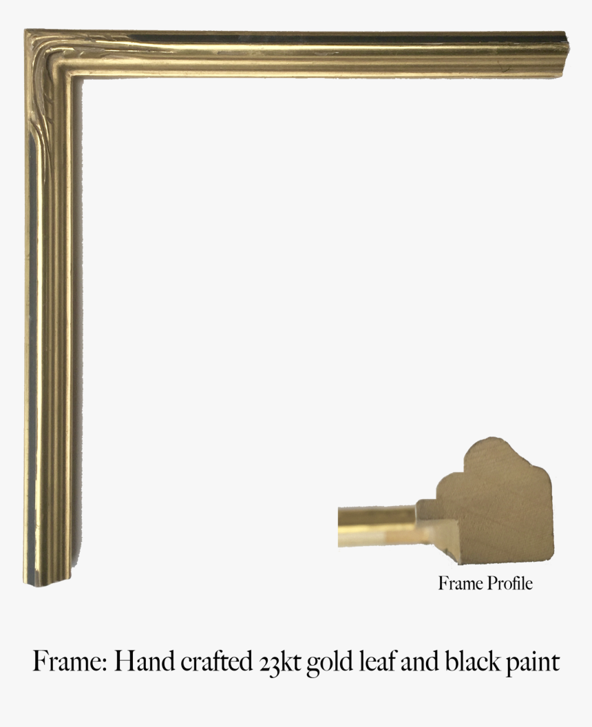 Hand Carved Gold Gilded Frame For Fine Art Prints - Picture Frame, HD Png Download