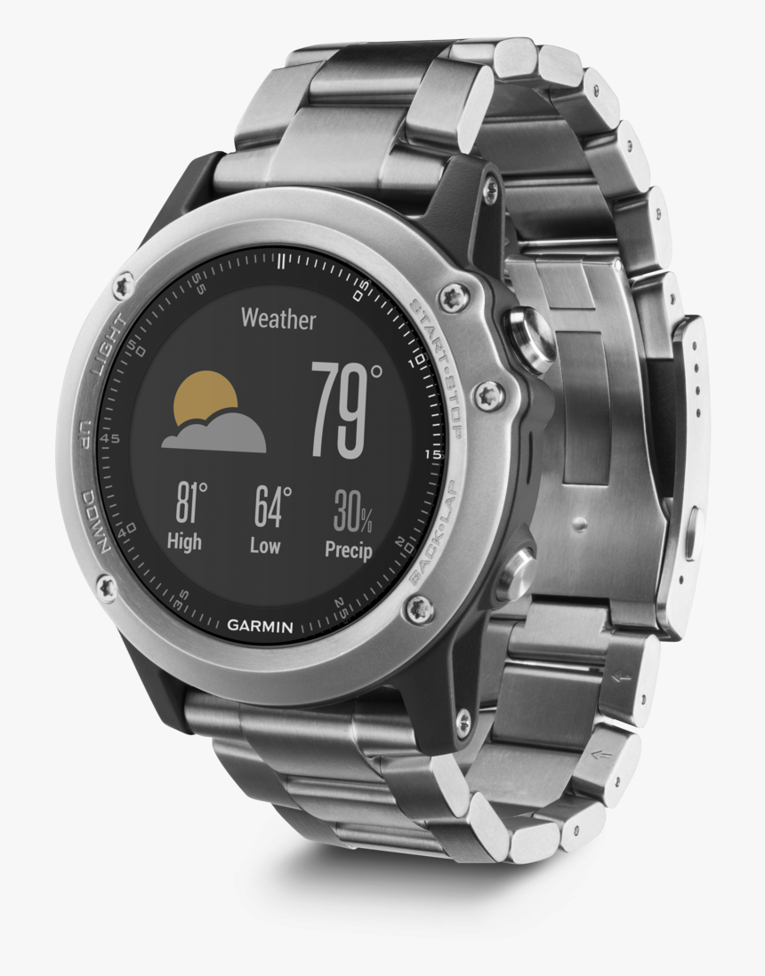 Garmin Fenix 3 Sapphire Titanium, HD Png Download