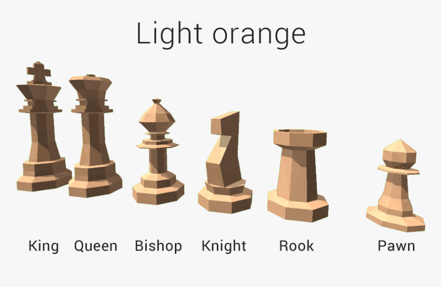 Low Poly Chess Pieces, HD Png Download