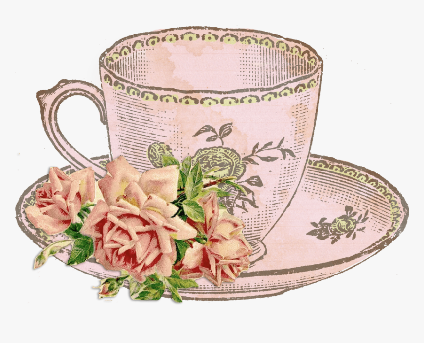 Free Png Download Vintage Tea Cup Png Images Background - Vintage Tea Cup Clip Art, Transparent Png