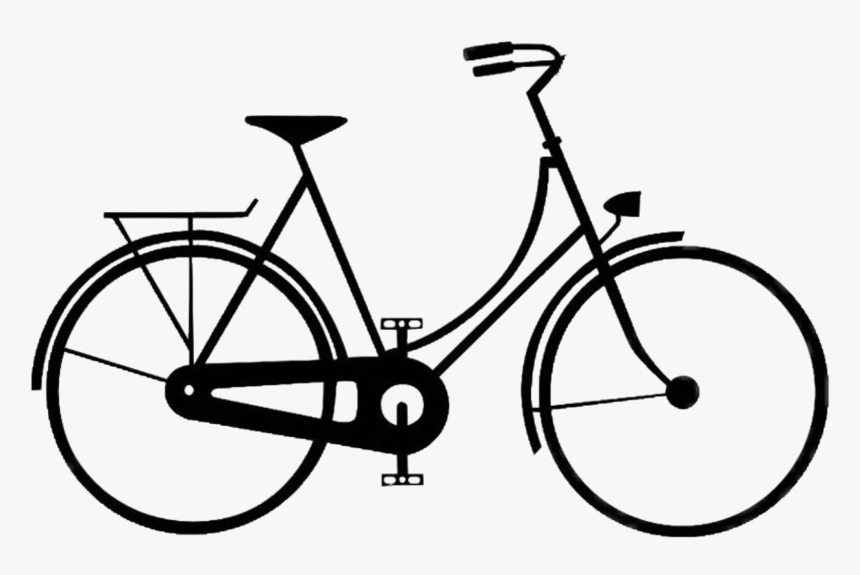 #bike #bicycle #silhouette #freetoedit - Vintage Bike Silhouette, HD Png Download