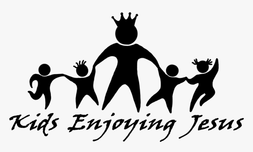 Kids Enjoying Jesus - Silhouette, HD Png Download