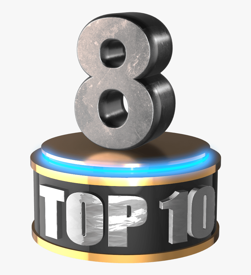 No 10 Ten Count Down 3d Numbers Free Png - Png Pic High Quality, Transparent Png