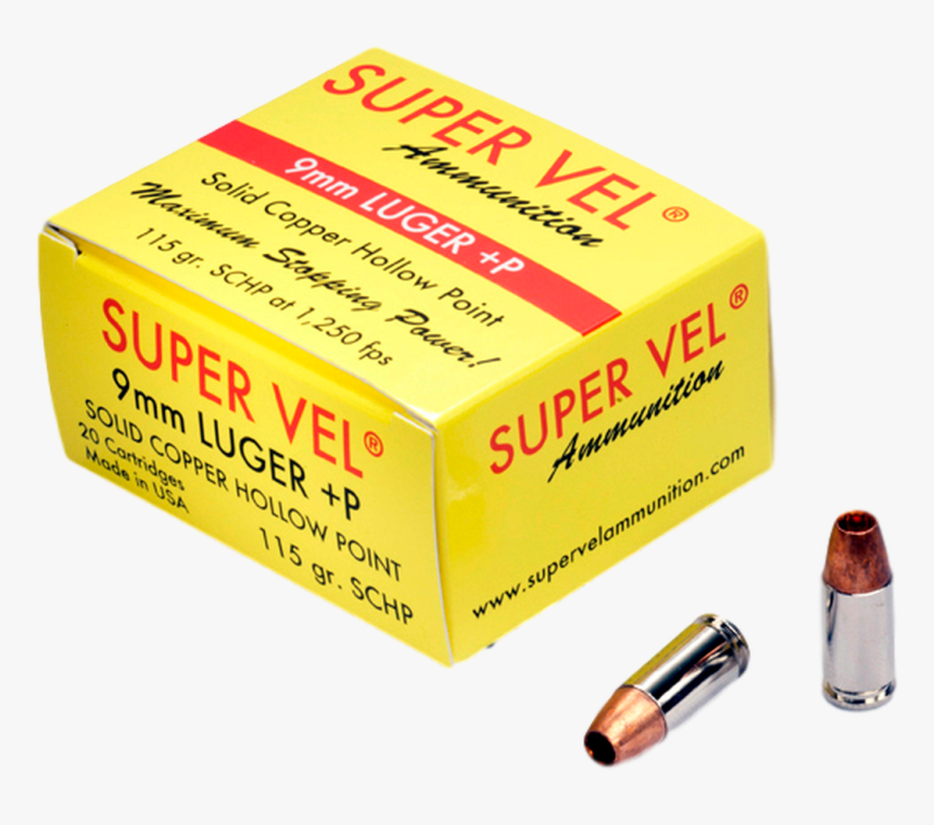 9mm Luger P 115 Gr - Bullet, HD Png Download