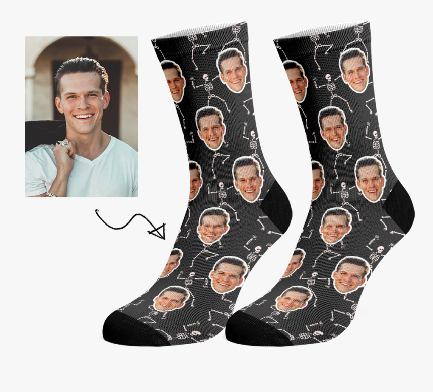 Christmas Face Socks, HD Png Download