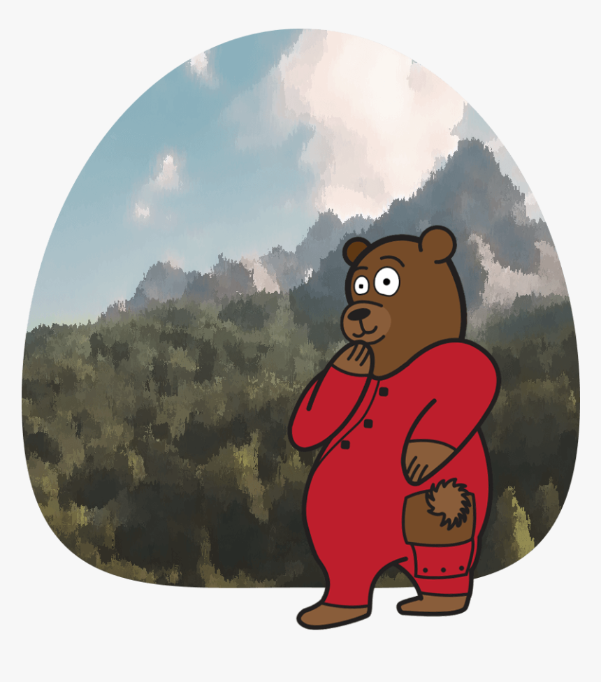 Bear Bottom Bear - Cartoon, HD Png Download
