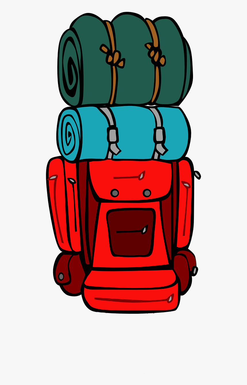 Camping Clipart Backpack - Backpacking Clipart, HD Png Download