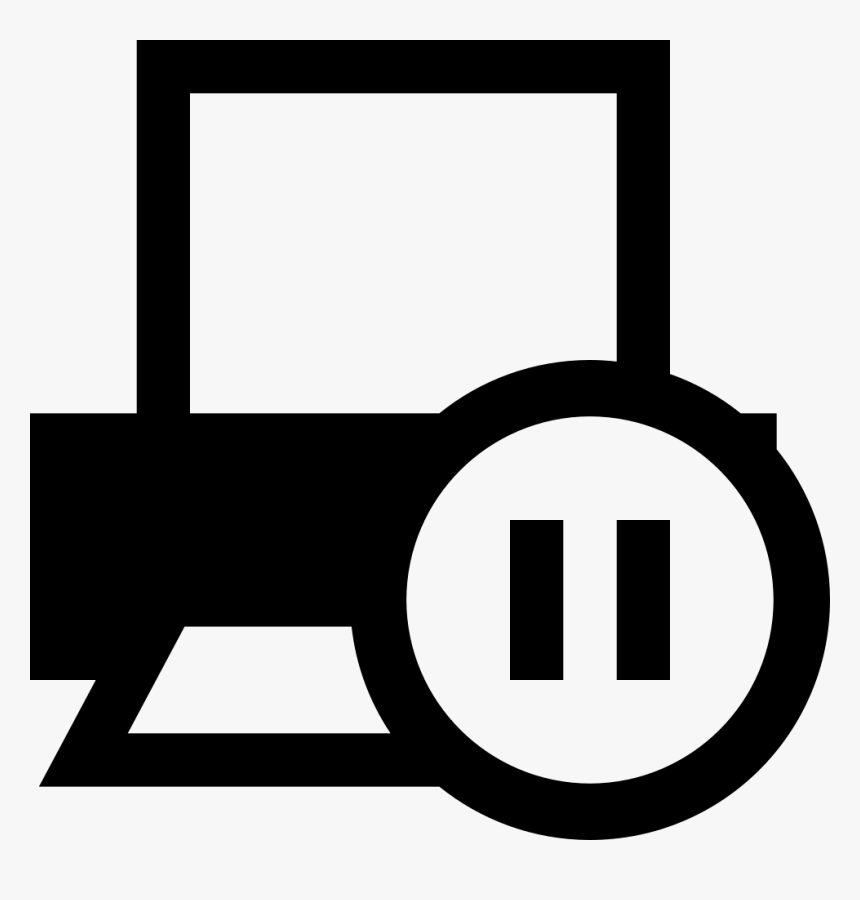 Pause Printer Comments - Configuracion De Impresion Icono, HD Png Download