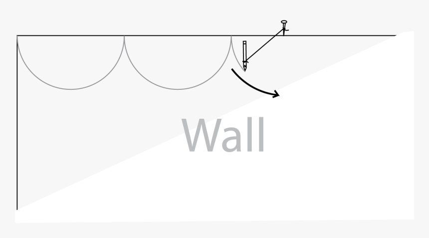 Then, While Holding The Nail Firmly In Place Draw The - Line Art, HD Png Download