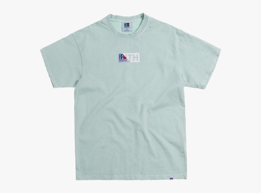 Kith X Russell Athletic Vintage Tee Mist Green - Active Shirt, HD Png Download