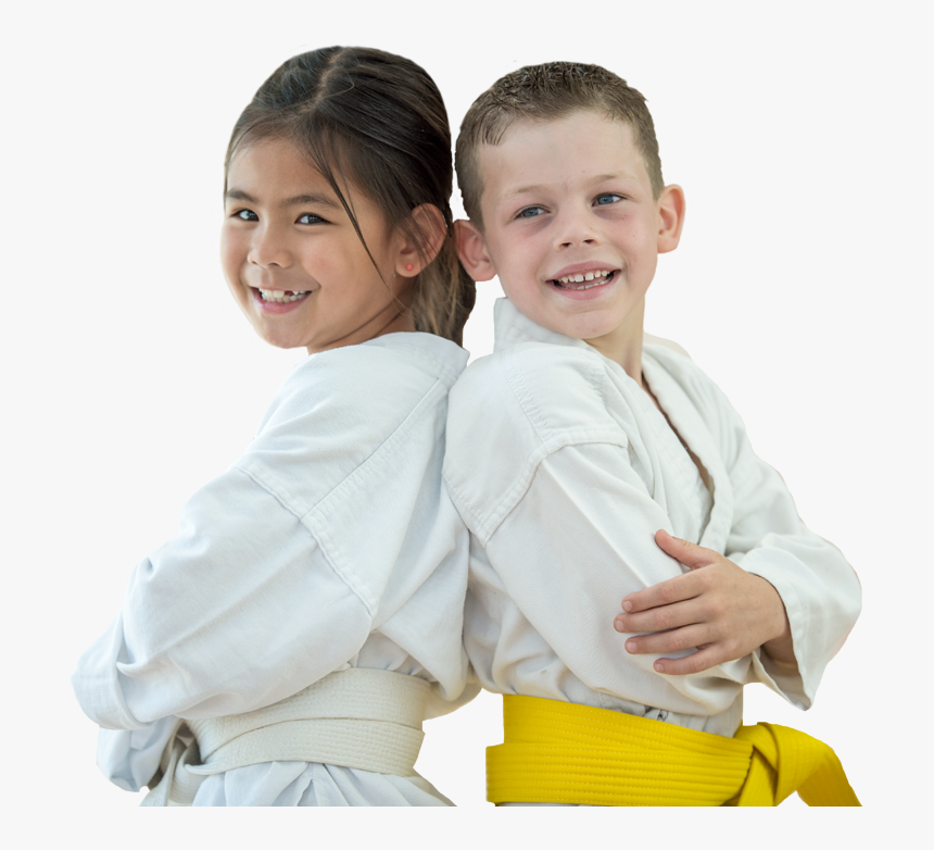 Young Girl And Boy In Karate Uniforms - Brazilian Jiu-jitsu, HD Png Download