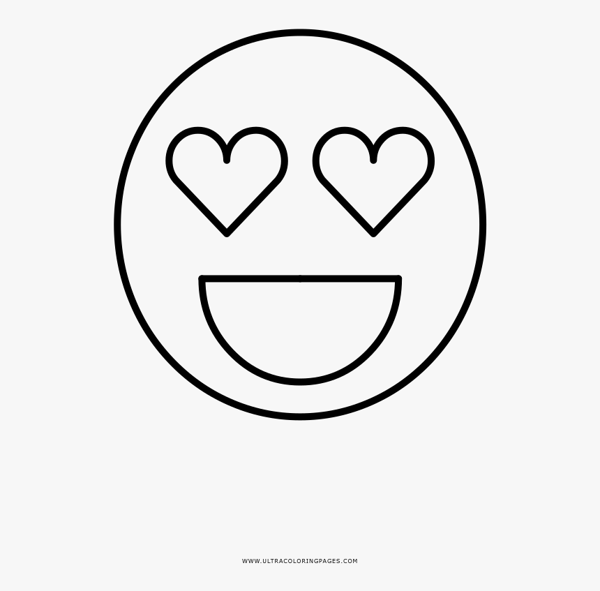 Enamorado Página Para Colorear - Smiley, HD Png Download