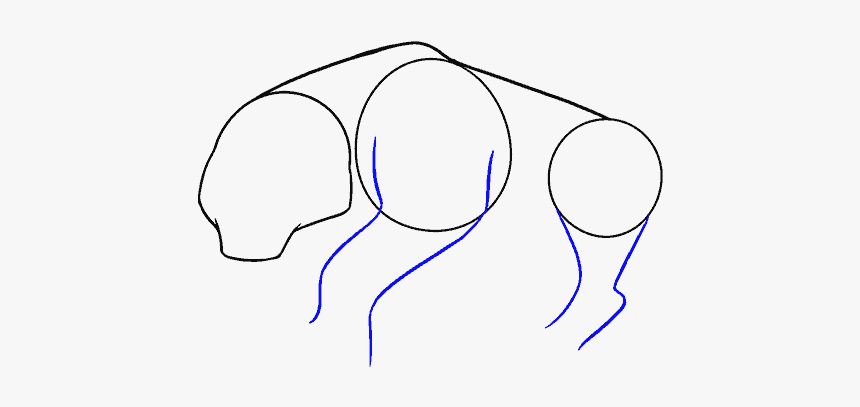 How To Draw Cartoon Tiger - Sketch, HD Png Download