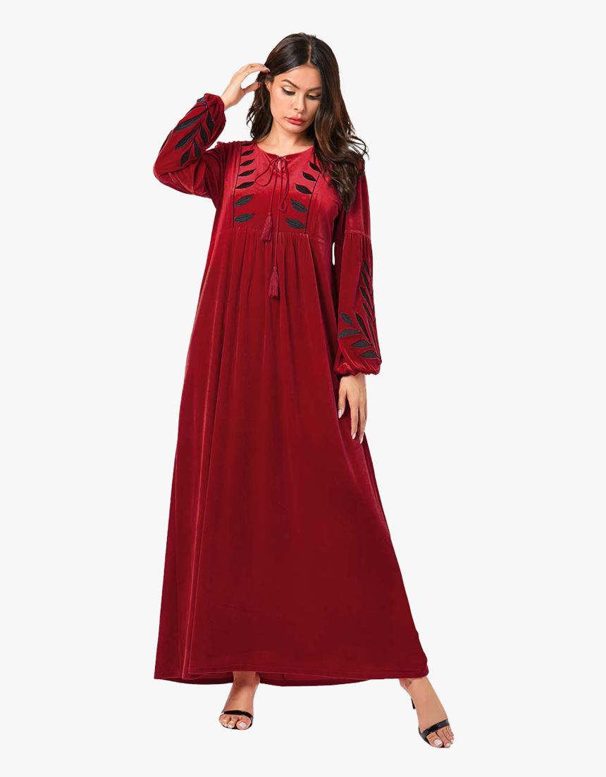 New Red Dress Muslim Style Dress - Dress, HD Png Download