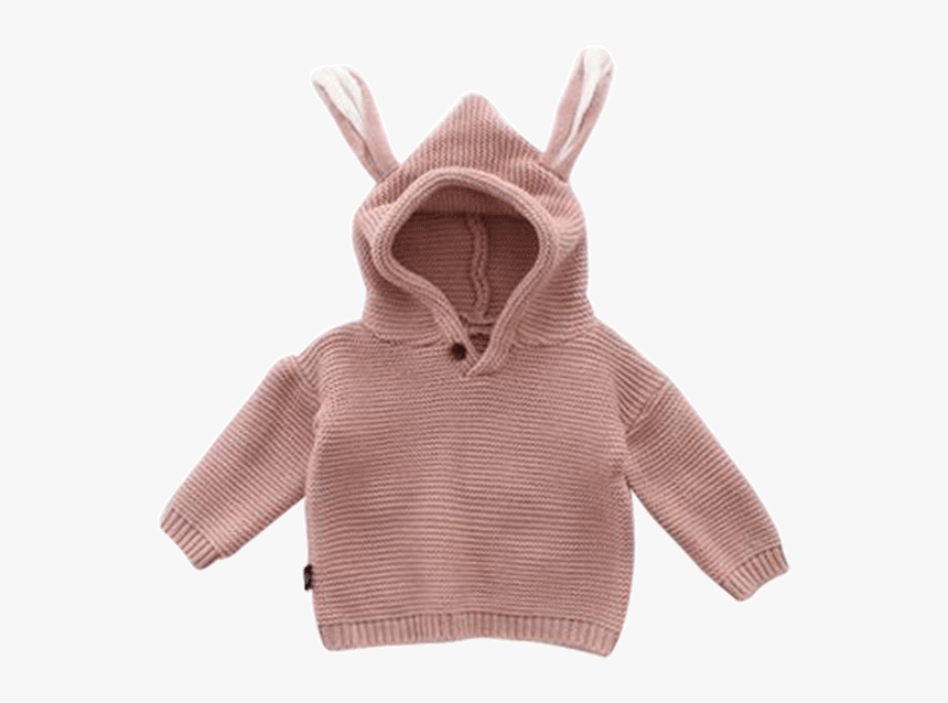 Rabbit Ears Cardigan Sweater - Knitting, HD Png Download