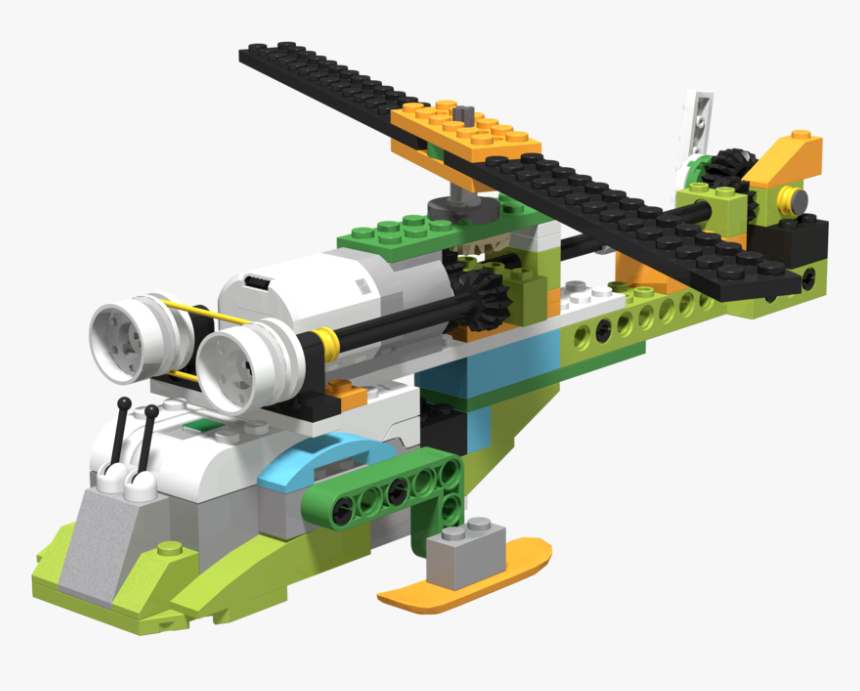 Image For Helicopter, Built With Lego Wedo - Lego Wedo Helicopter, HD Png Download