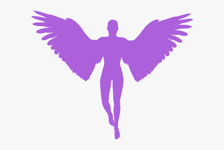 Silhouette Of Angel Wings, HD Png Download