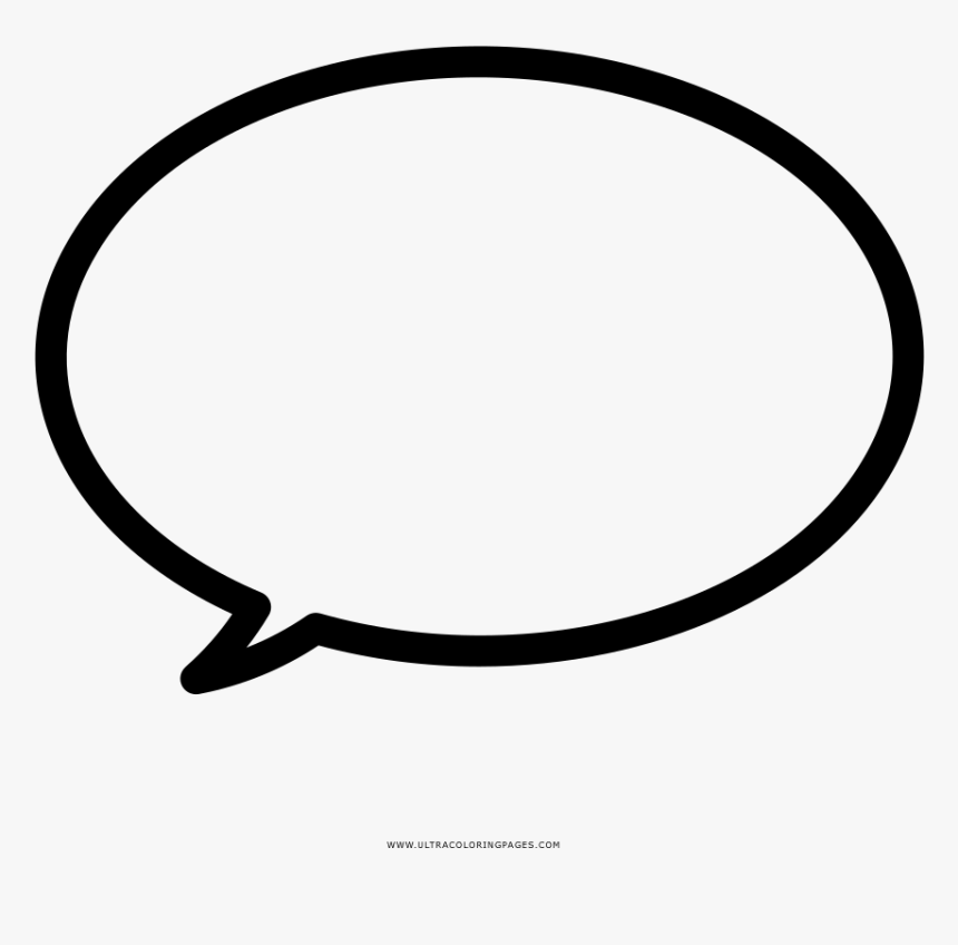 Talk Bubble Coloring Page - 11720gj10a, HD Png Download