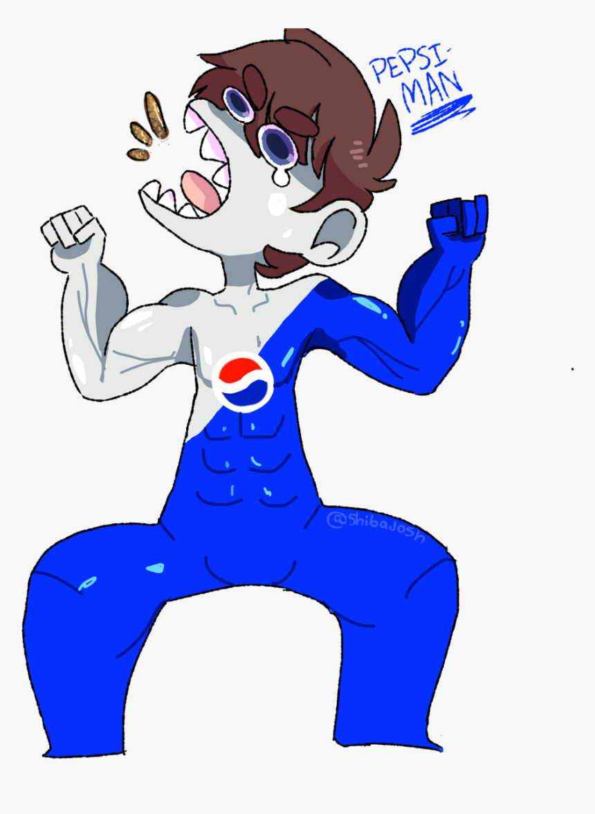 “ @rubberninja Loves Pepsi
” - Cartoon, HD Png Download