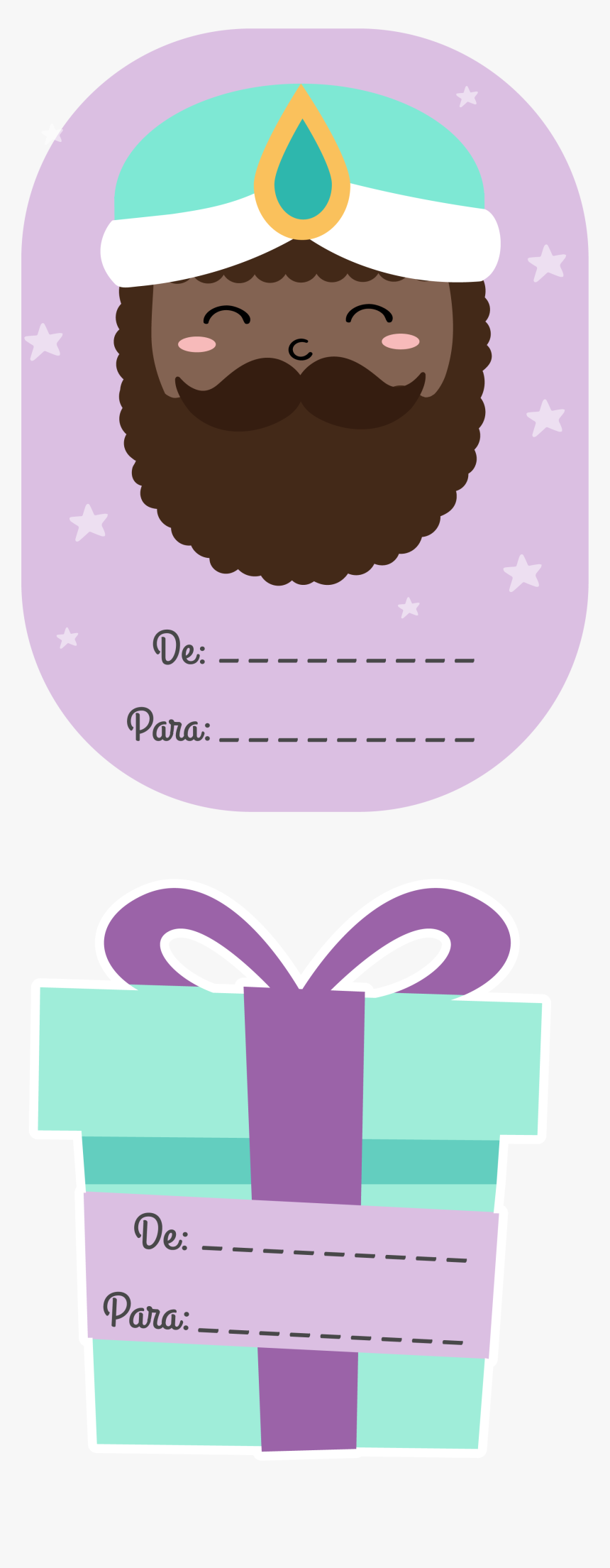 Baltasar - Pegatinas Reyes Magos Png, Transparent Png