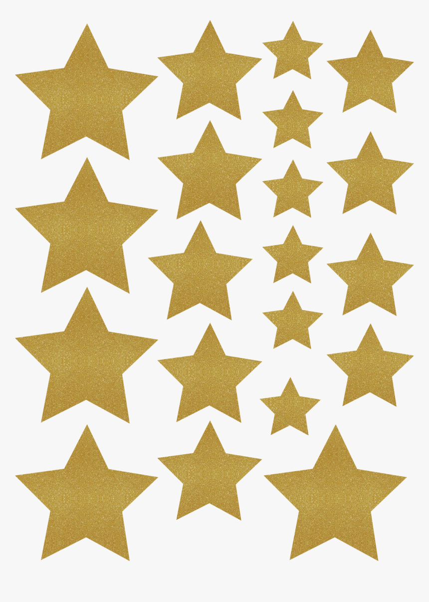 Gold Shimmer Stars Accents - 4th Of July Star Banner Printables, HD Png Download