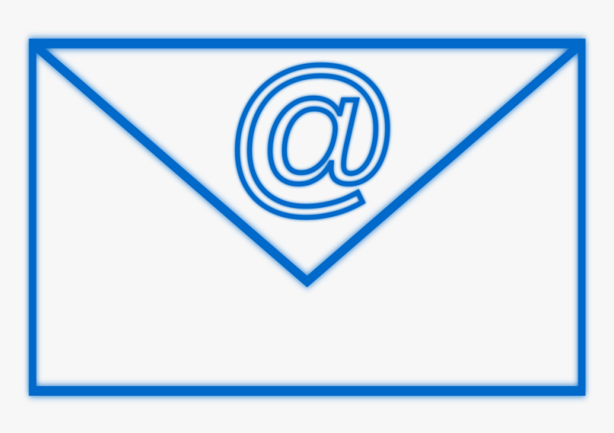 Blue,angle,symmetry - E Mail Clip Art Png, Transparent Png
