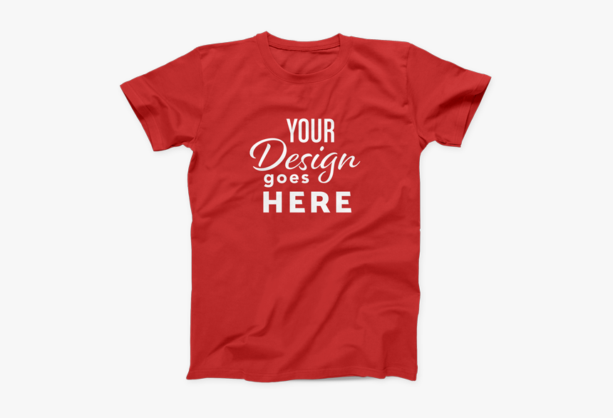 Red T-shirt - Active Shirt, HD Png Download