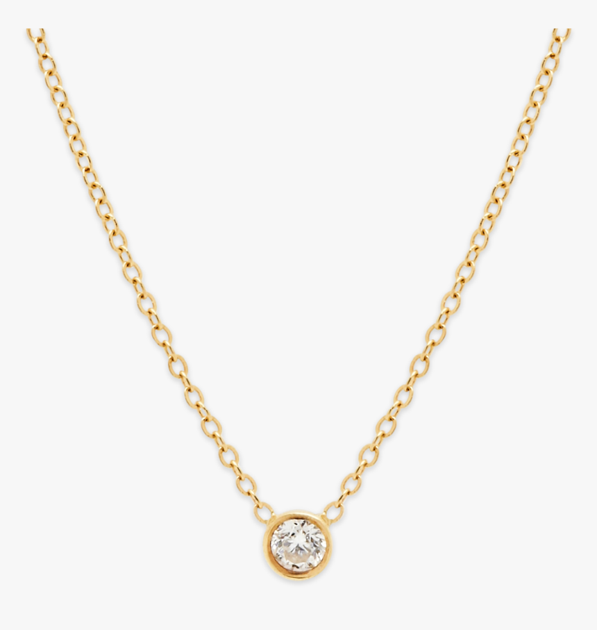 Perfect Diamond Necklace Gold Phyllis Rosie 
 Class - Round Diamond Necklace Gold, HD Png Download
