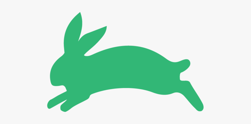 Illustrations Rabbits Copy Green - Rabbit, HD Png Download