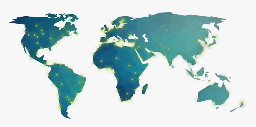Expertos En Transporte Marítimo - World Map Plain Us, HD Png Download