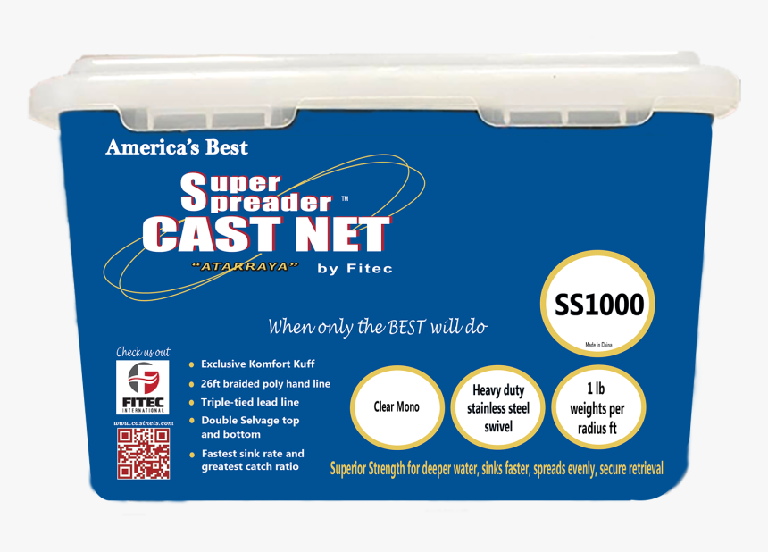 Cast Net Ss1000 - Fitec, HD Png Download