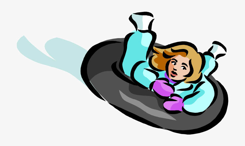 I M That One Awkward Teenage Girl - Clip Art Snow Tubing, HD Png Download