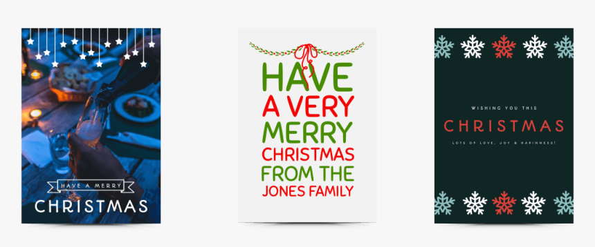 Choose From A Selection Of Christmas Card Templates - Graphic Design, HD Png Download