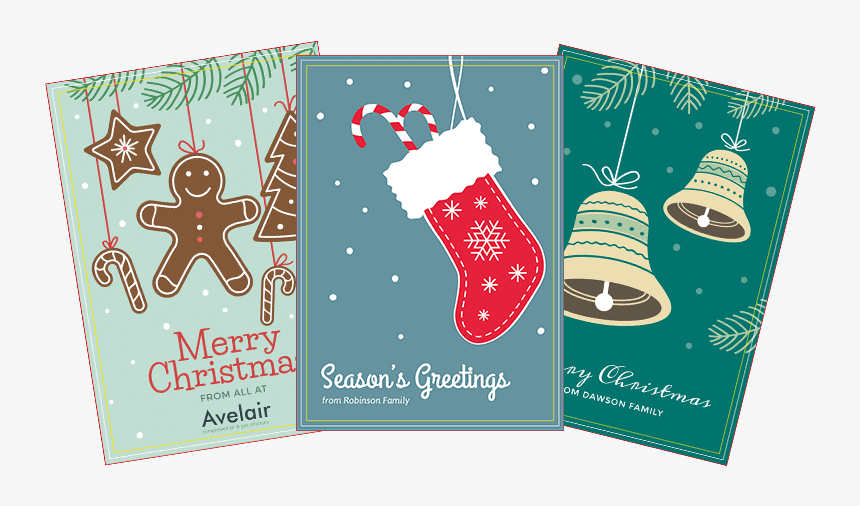 Personalised Christmas Cards - Christmas Stocking, HD Png Download