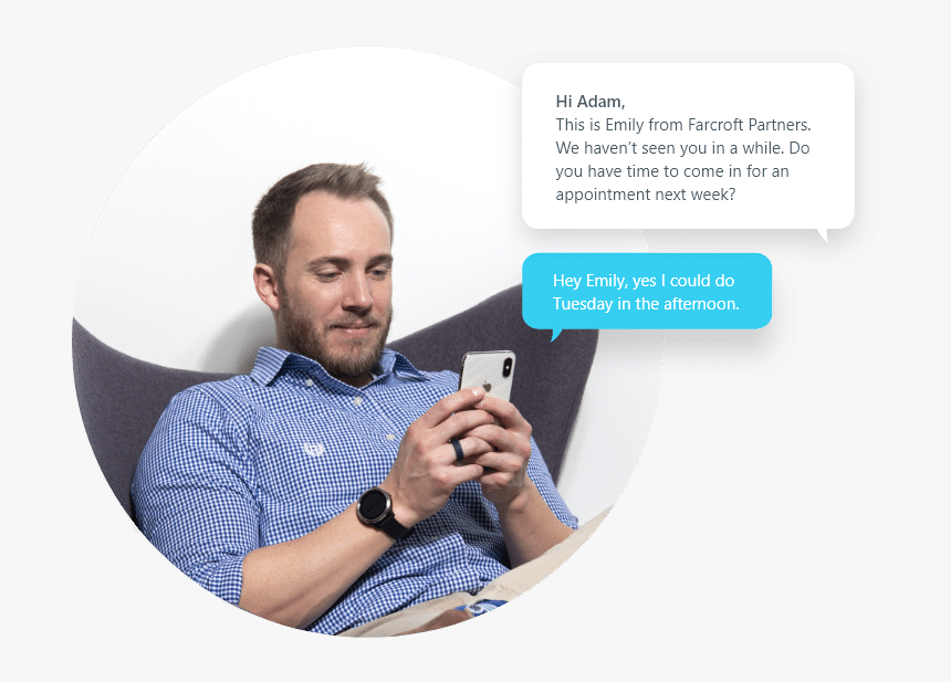 Person Texting - Sitting, HD Png Download