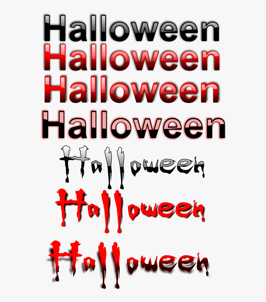 Halloween 9 Black Red Svg Clip Arts - Happy Halloween, HD Png Download