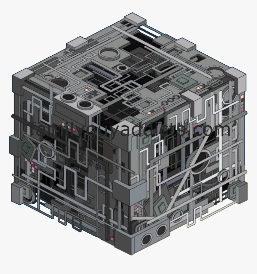 Borg Cube Png Top Down - Borg Starships, Transparent Png