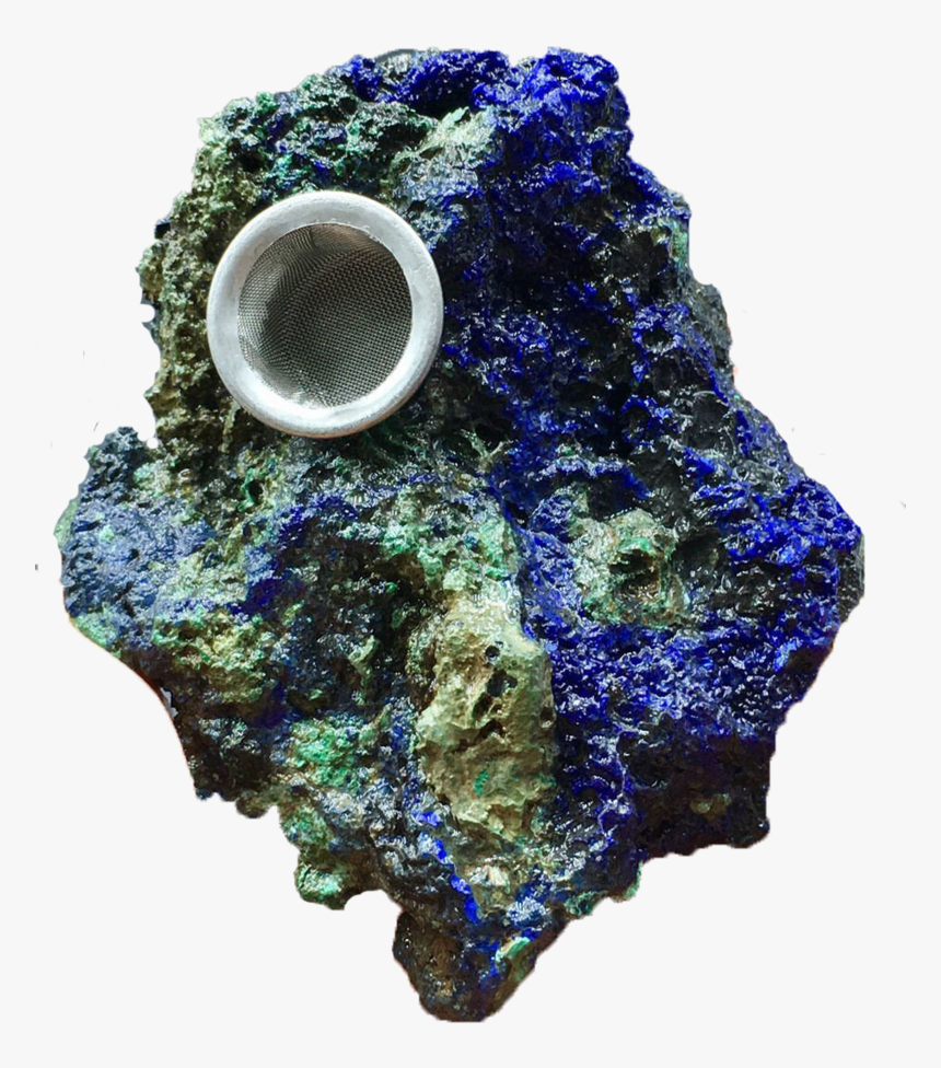 Blue Azurite Malachite Smoking Pipe - Wool, HD Png Download