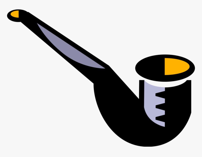 Vector Illustration Of Smoker S Tobacco Smoking Pipe, HD Png Download