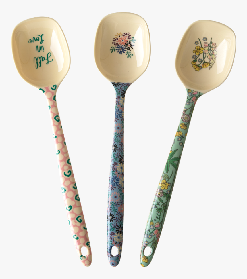 Melamine Cooking Spoons In Assorted Boogie Prints Rice - Spoon, HD Png Download