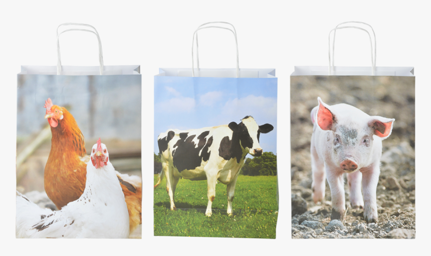 Paper Bags Farm Animals S Ass - Dairy Cow, HD Png Download